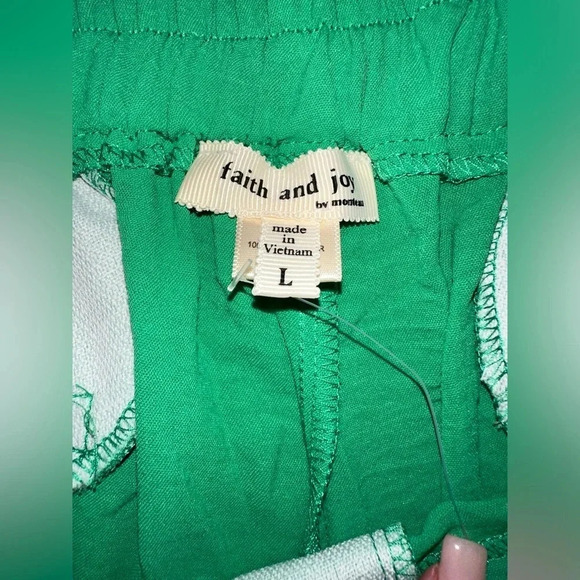 Faith & Joy Two Piece Set - Top & Trousers Pants Size L - NWOT - Picture 10 of 12